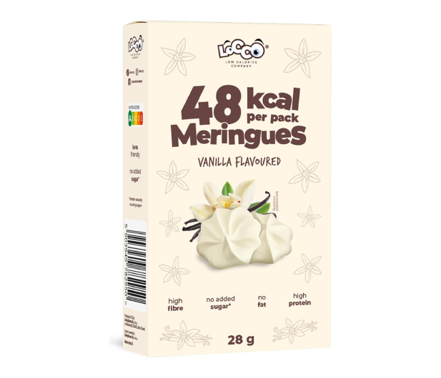 LOCCO Locco 48 kcal Niskokaloryczne bezy proteinowe Waniliowe - 1503764 - zdjęcie